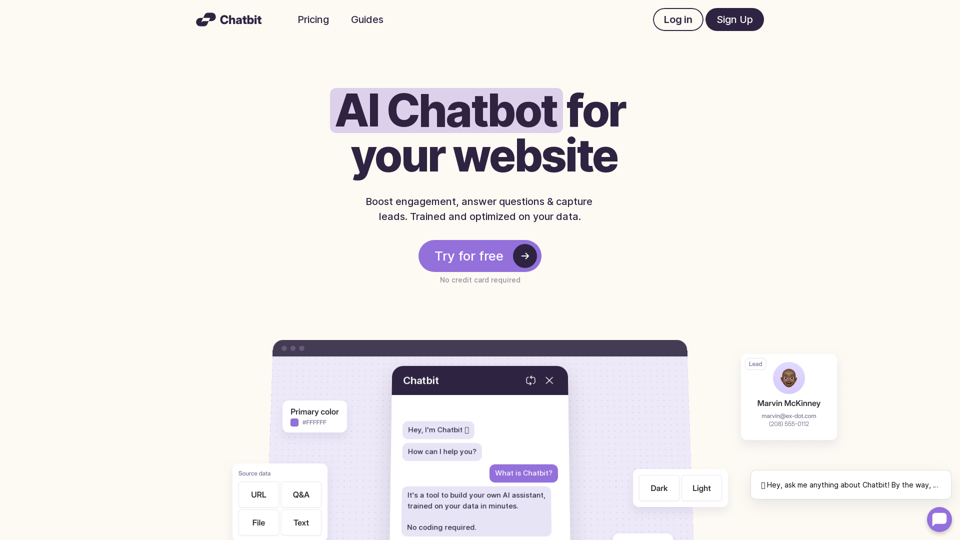 Chatbit – AI Chatbots for Your Website