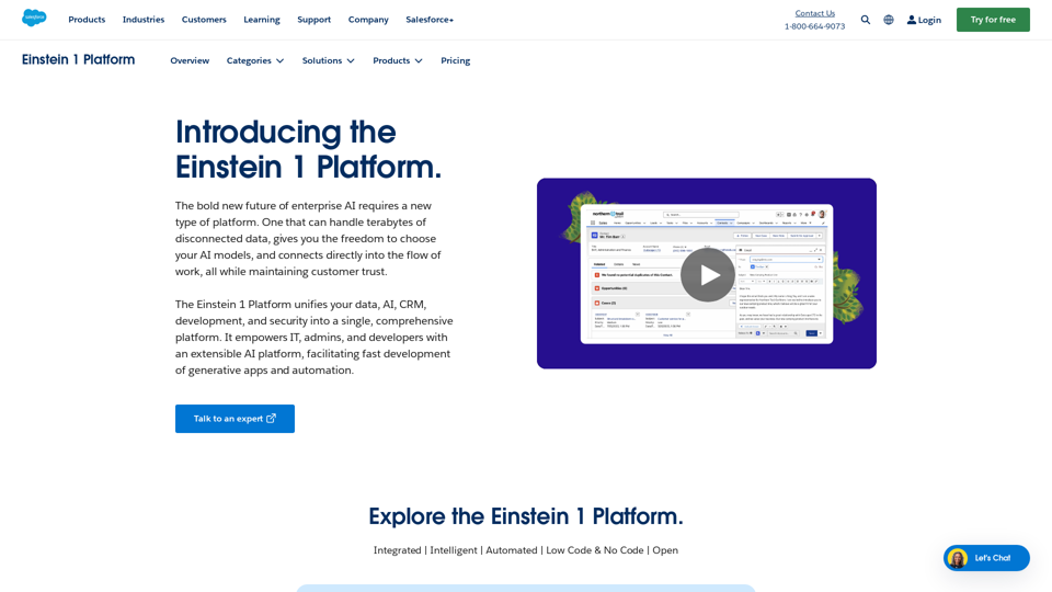 Salesforce Einstein 1 Platform for Application Development | Salesforce US