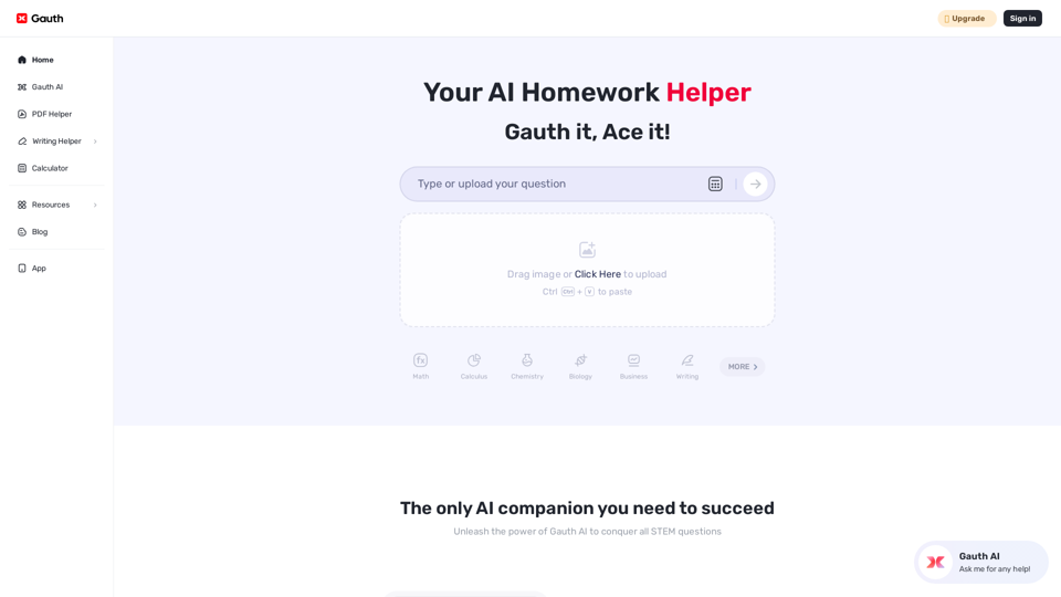 Gauth - Best AI Homework Helper for All School Subjects