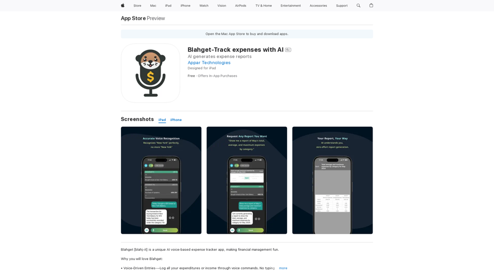 Blahget-Track expenses with AI on the App Store