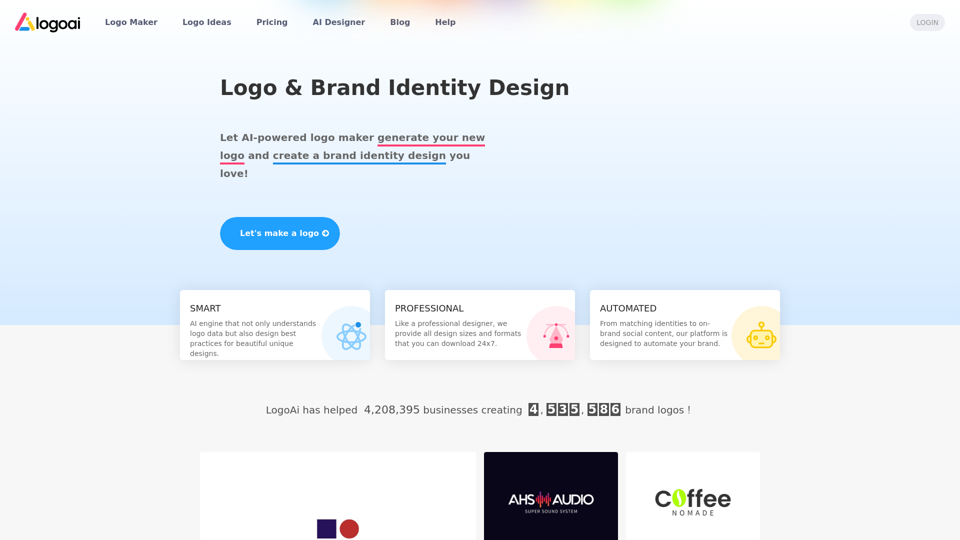 Design A New Logo & Brand Identity You Love! - LogoAI.com