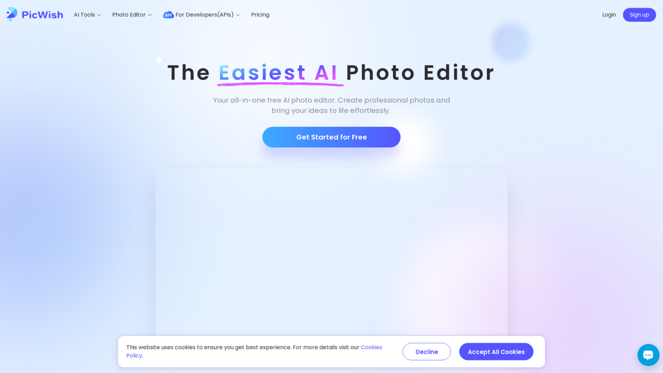 PicWish AI Photo Editor | Free Online Photo Editing Tools