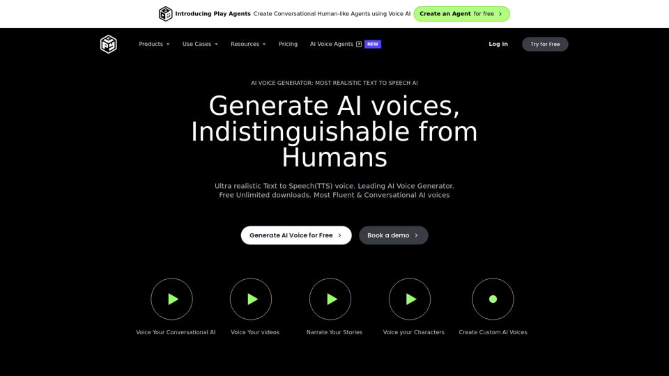 AI Voice Generator: Realistic Text to Speech and AI Voiceover | PlayHT