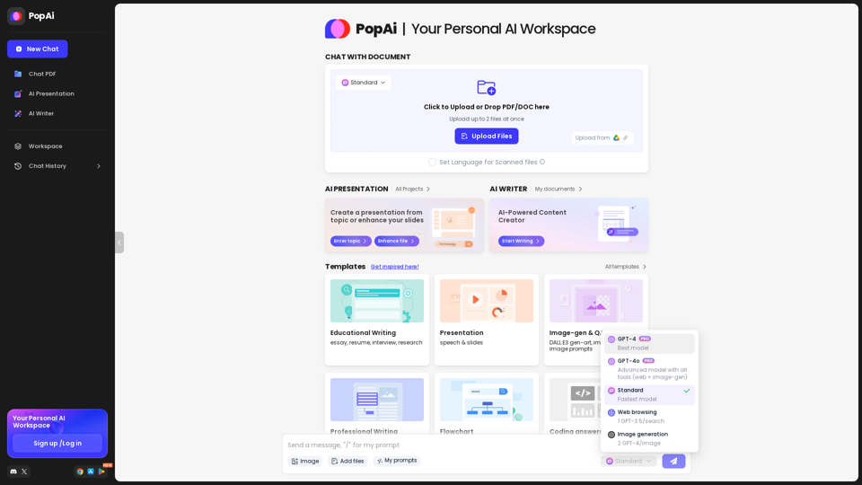 PopAi: Your Personal AI Workspace