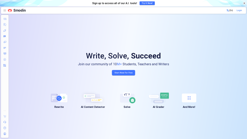 Smodin: Multi-lingual Writing Assistance