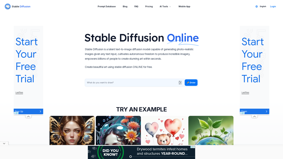 Stable Diffusion Online