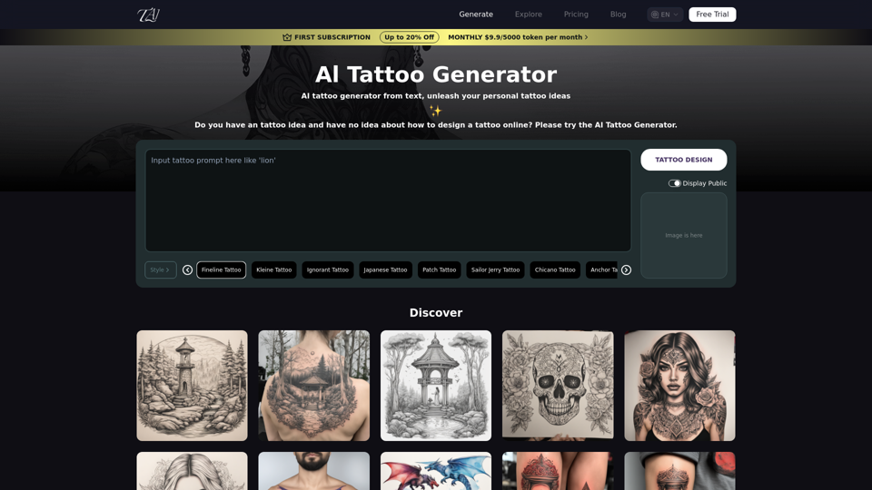 Al Tattoo Generator