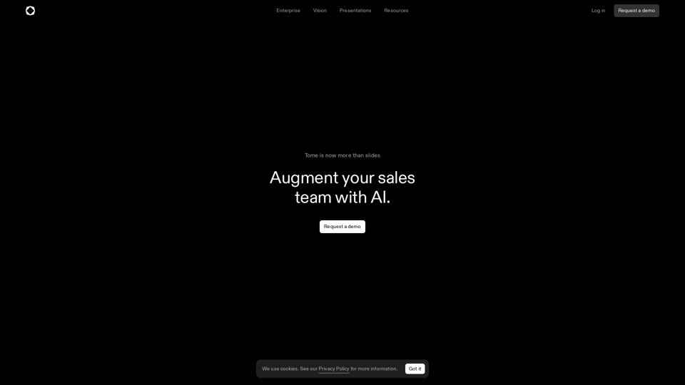 Tome – Augment your sales team with AI.