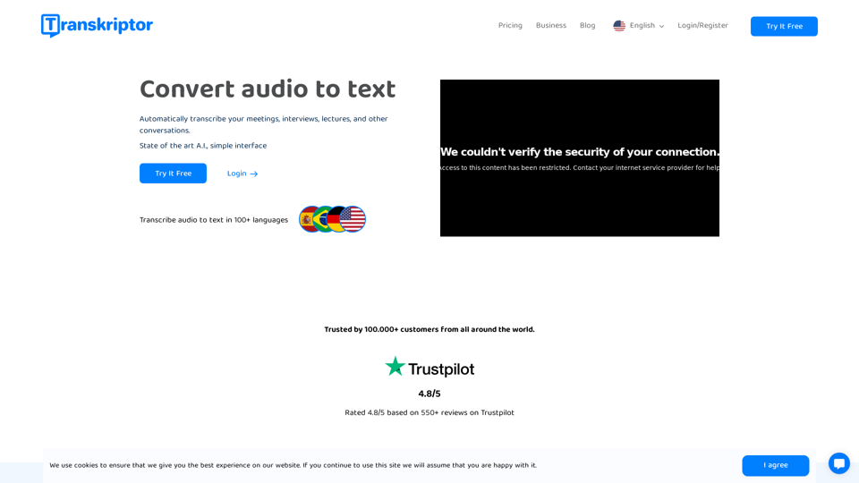 Transkriptor - Transcribe Audio to Text & AI Transcription