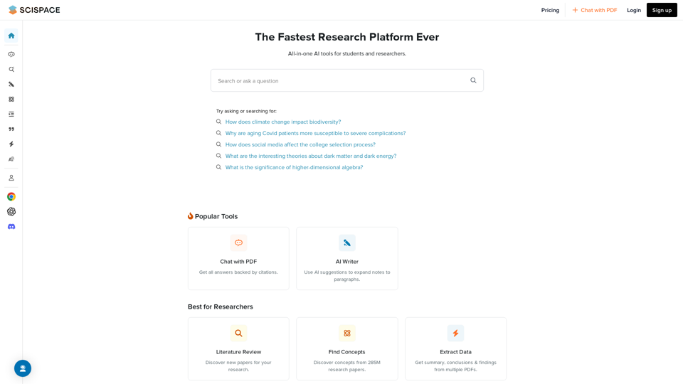 AI Chat for scientific PDFs | SciSpace