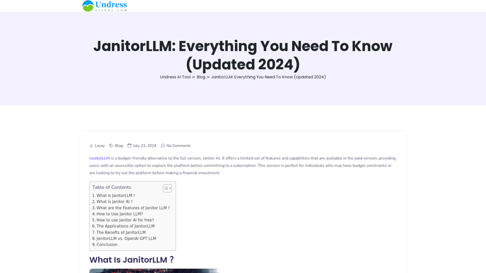 JanitorLLM: Everything You Need To Know (Updated 2024)