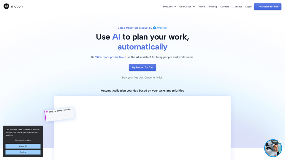 AI Calendar | Meet Motion's AI Calendar Assistant (Try for Free)