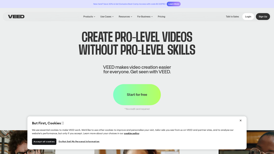 VEED.IO - AI Video Editor - Fast, Online, Free