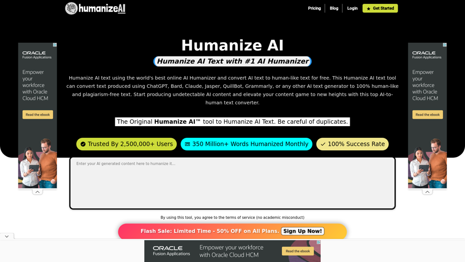 Humanize AI Text - Best AI Humanizer | Free AI-to-Human Text Converter