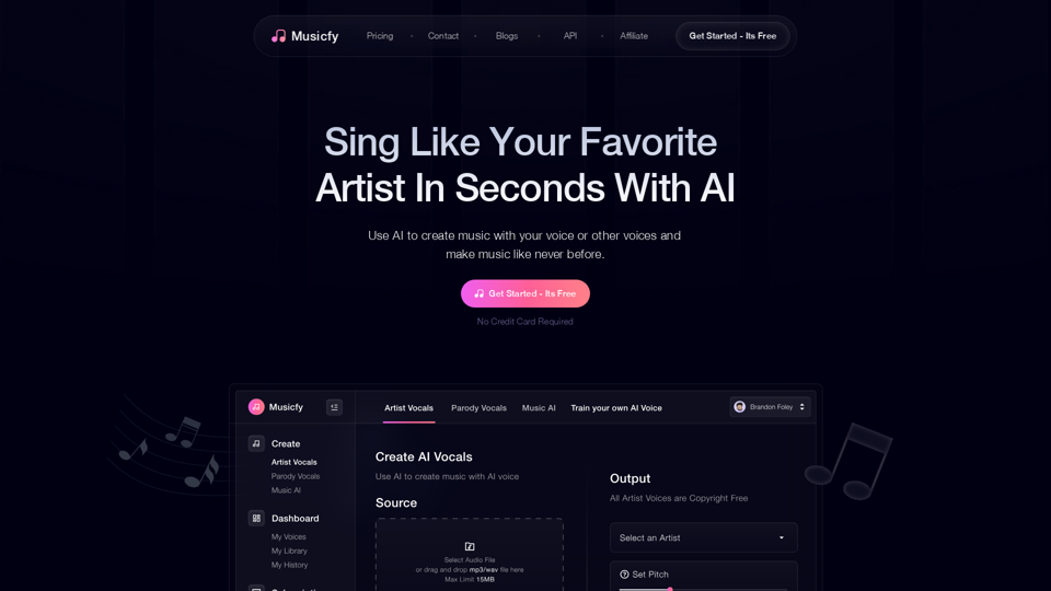 Musicfy AI - AI Voice Song Generator