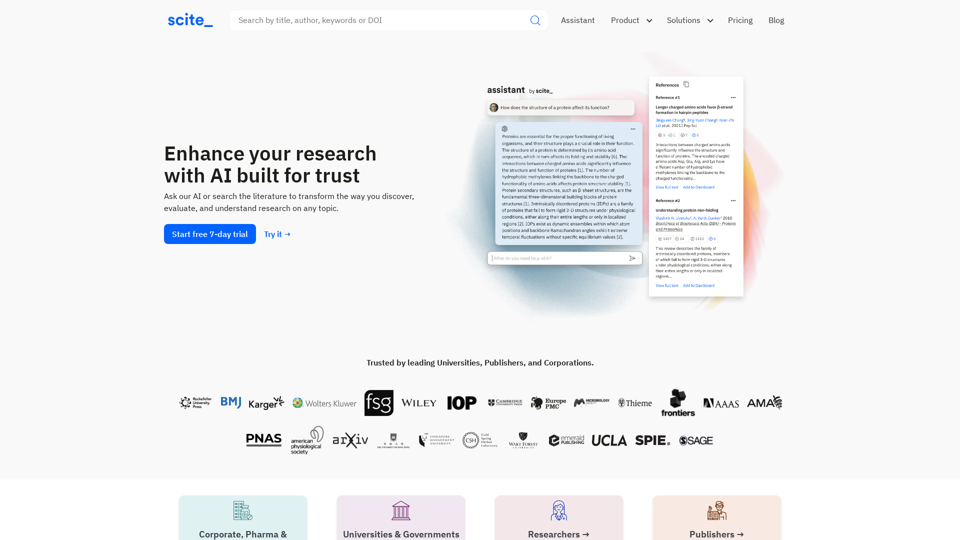 AI for Research | Scite