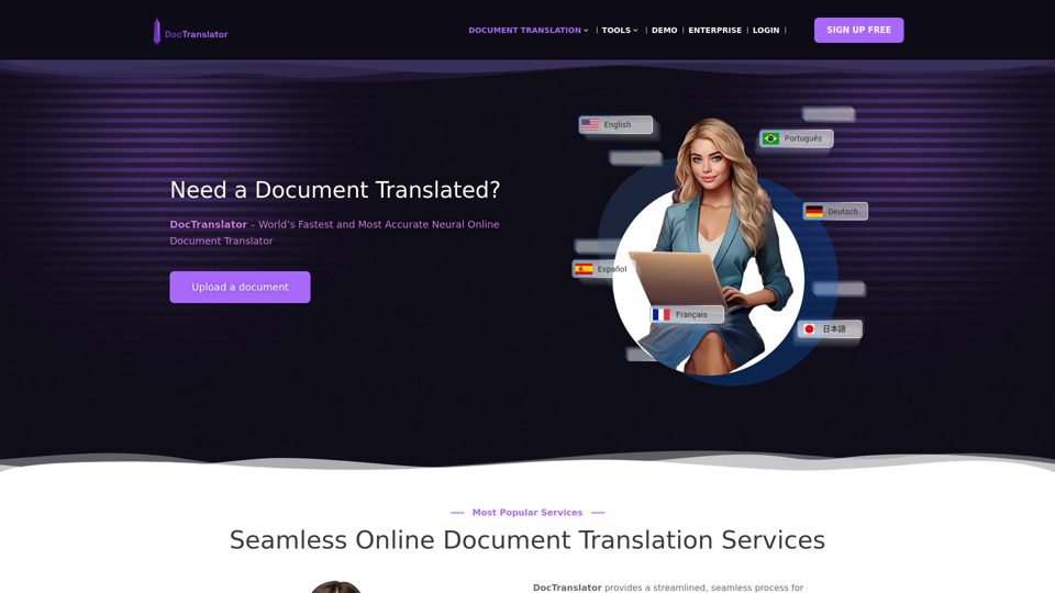 Online DocTranslator: Free PDF Translator - DOCTRANSLATOR.COM