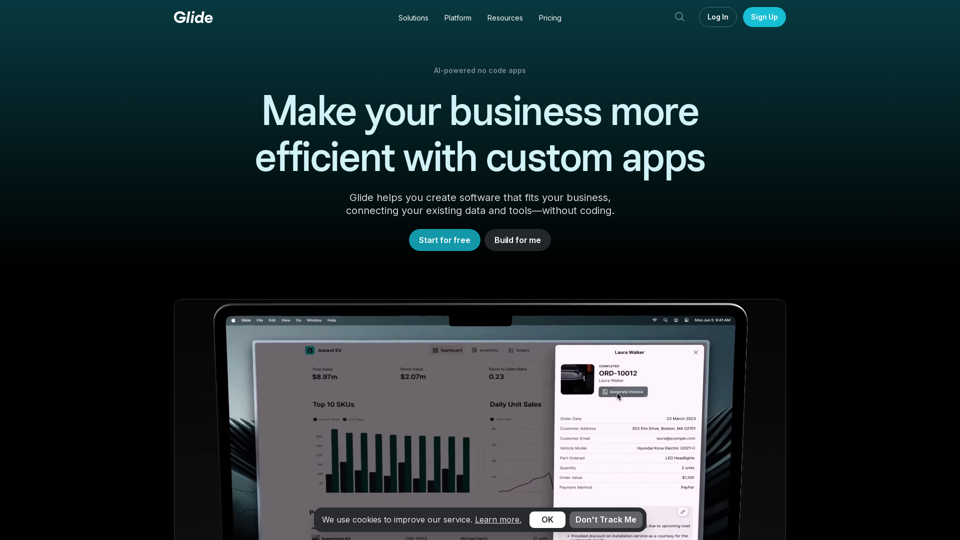No Code App Builder: Create Custom, AI-Powered Apps | Glide