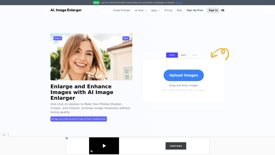 AI Image Enlarger | Enlarge Image Without Losing Quality!