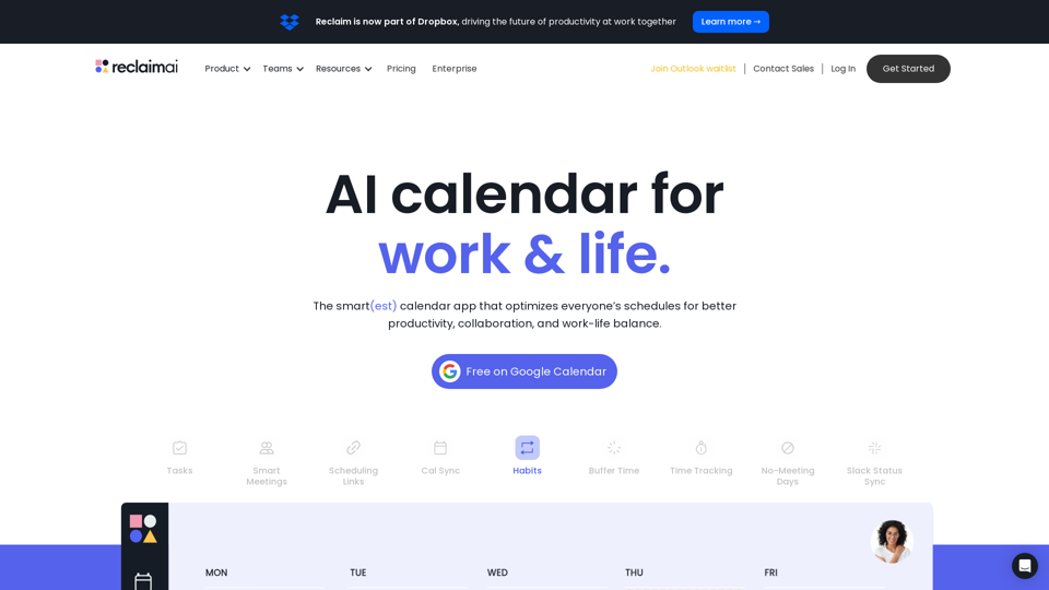 Reclaim AI | Smart Scheduling App for Teams