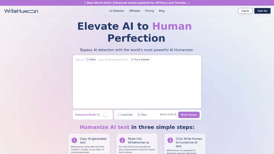 WriteHuman: Undetectable AI and AI Content Humanizer